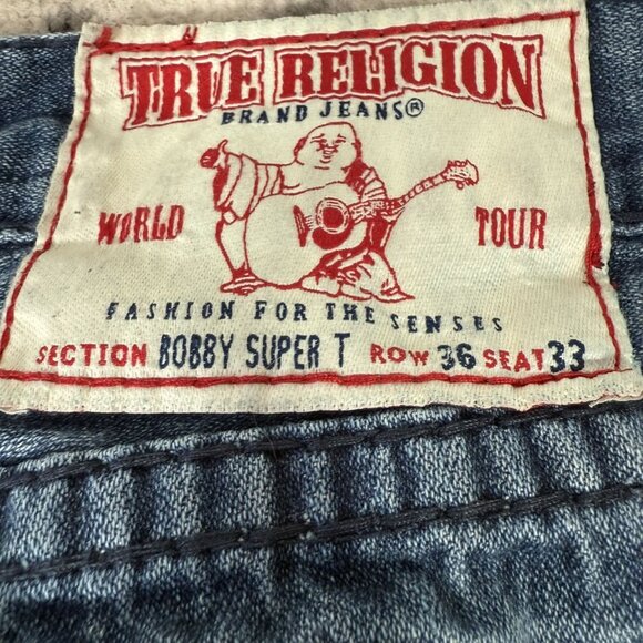Y2K Made in USA True Religion Bobby Super T Denim Jeans - Picture 4 of 6
